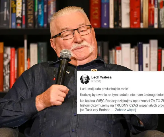 Lech Wałęsa szokuje: Kończę bytowanie na tym padole
