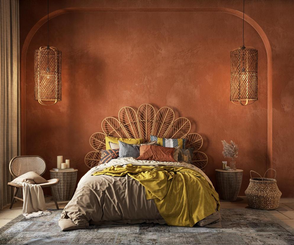 Sypialnia w stylu boho