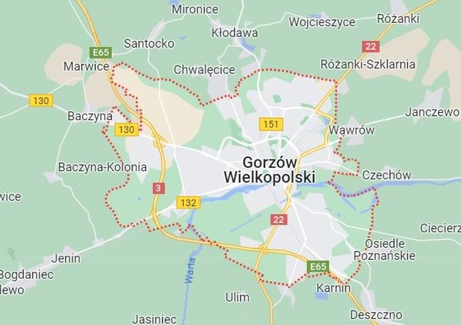 Miasta o największej gęstości zaludnienia w woj. lubuskim