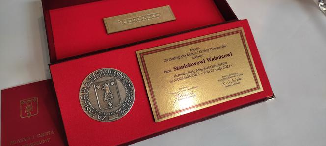 Medal „Za zasługi dla Miasta i Gminy Ostrzeszów” dla Stanisława Wabnica