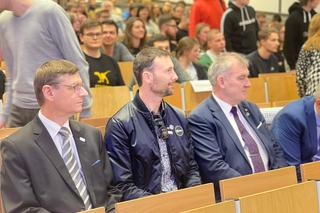 Polski astronauta w Łodzi! Sławosz Uznański spotkał się ze studentami Politechniki Łódzkiej