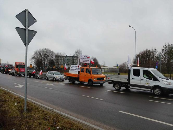 Protest rolników w Olsztynie 20 lutego