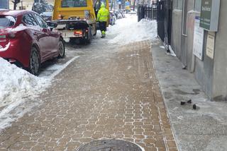 Na lubelskich chodnikach zalega śnieg