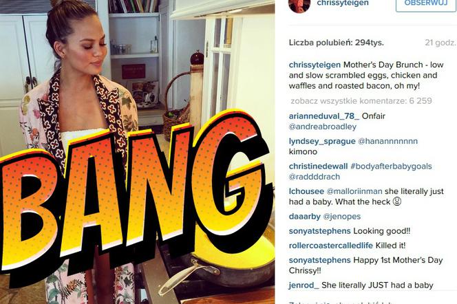 Chrissy Teigen zdjęcia po porodzie