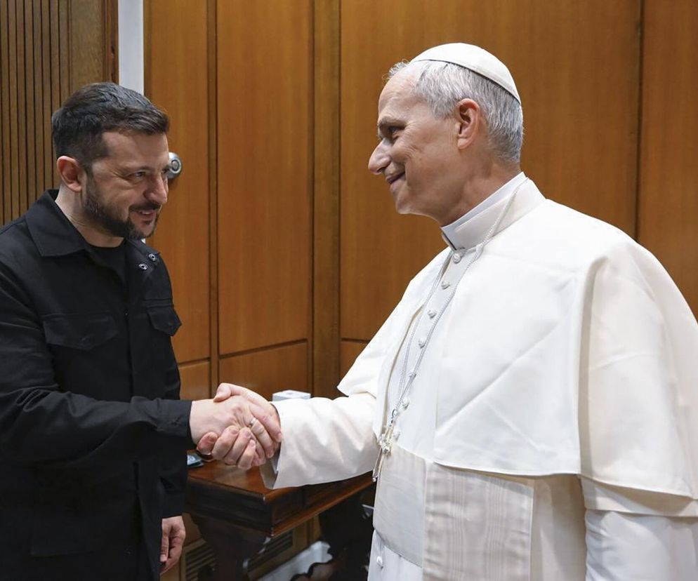 Prezydent Zełenski w Watykanie. Papież Leon XIV przyjął go na audiencję
