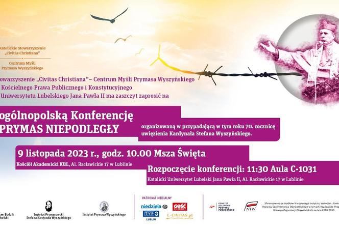 Konferencja Prymas Niepodległy - plakat wydarzenia