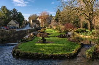 Wieś Bibury w hrabstwie Gloucestershire w Anglii