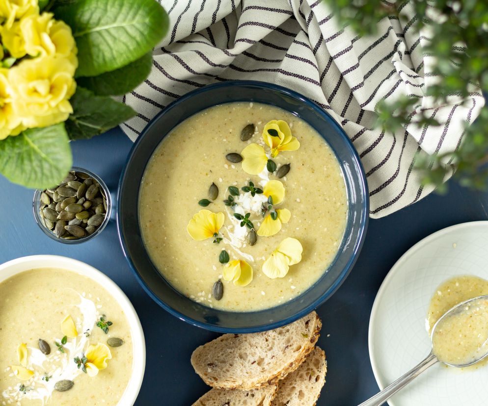 Łatwiutka zupa krem z mrożonych brokułów i kalafiorów - przepis dla opornych