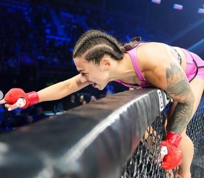 Laura Grzyb przed i po walce na KSW