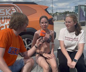 Wakacyjny patrol Eska Summer City na olsztyńskiej Plaży Miejskiej