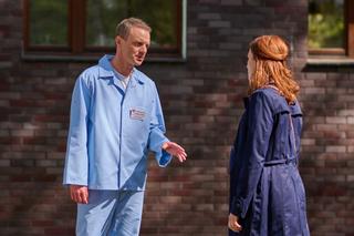 Na Wspólnej odc. 3664. Anna Kolenda (Katarzyna Wajda), Kamil (Kazimierz Mazur)