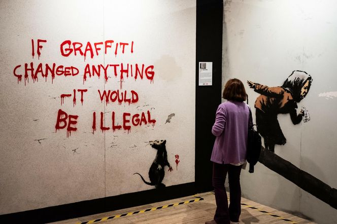 Banksy w Warszawie. Gdzie i kiedy będzie można obejrzeć prace najbardziej tajemniczego artysty? 