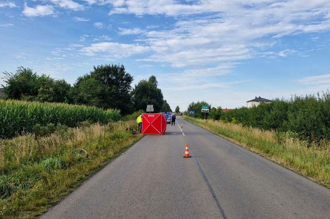 Auto potrąciło w rowerzystę. Kierowca jednośladu nie żyje
