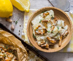 Dorsz zapiekany z kurkami - przepis na pysznego dorsza