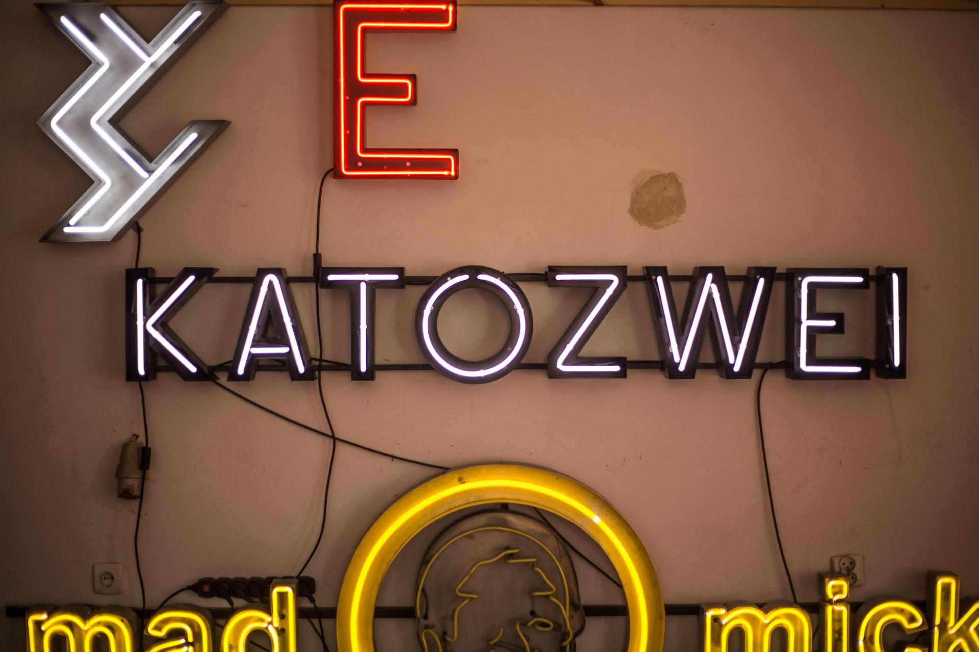 Pracownia neonów w Bytomiu