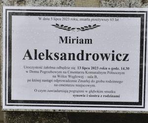 Znani na pogrzebie Miriam Aleksandrowicz