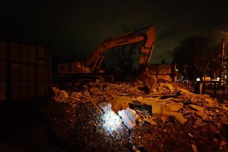 Mozaika na ścianie w Pruszkowie