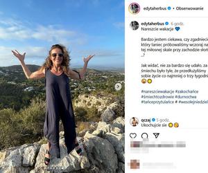 Edyta Herbuś z ukochanym na wakacjach