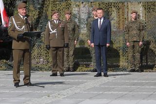 Kolno. Przysięga nowych żołnierzy 1. Podlaskiej Brygady Obrony Terytorialnej