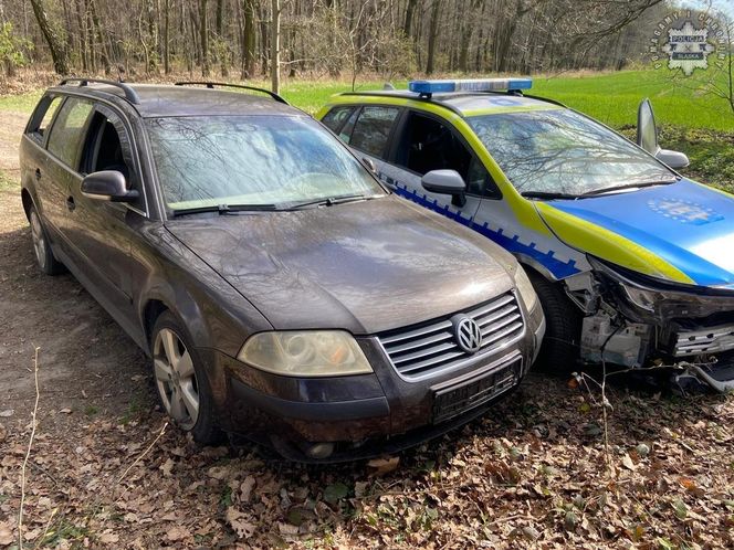 Strzały na odcinku A4! Pijany kierowca staranował radiowóz