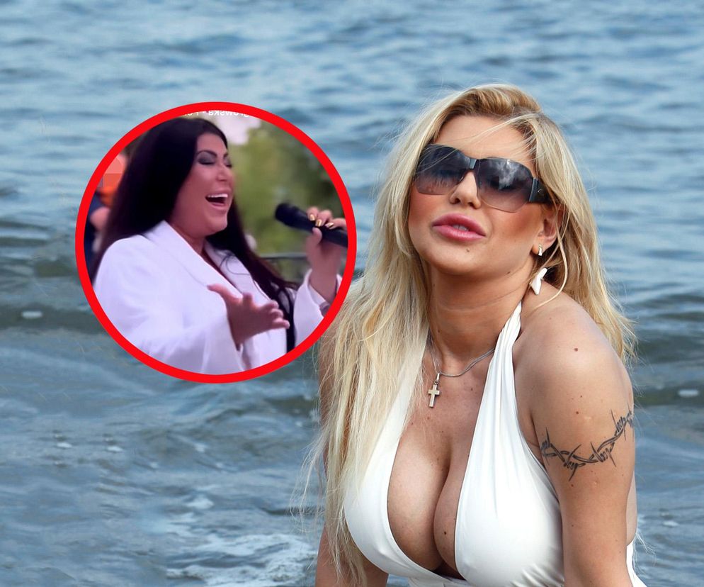 Iwona Węgrowska zagrała koncert w szlafroku