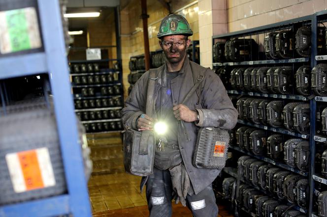 Robert Talarek pracuje jako górnik w kopalni Bielszowice. Fot. 2015 r.