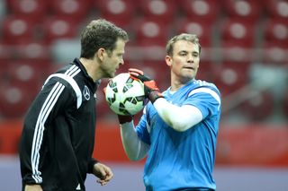 Trening reprezentacji Niemiec przed meczem z Polską 10.10.2014
