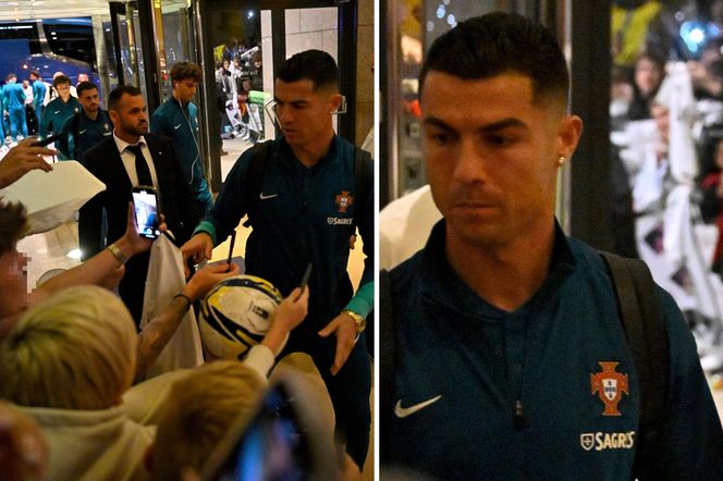 Portugalczycy w Warszawie. Ronaldo z kolegami przed meczem z Polską