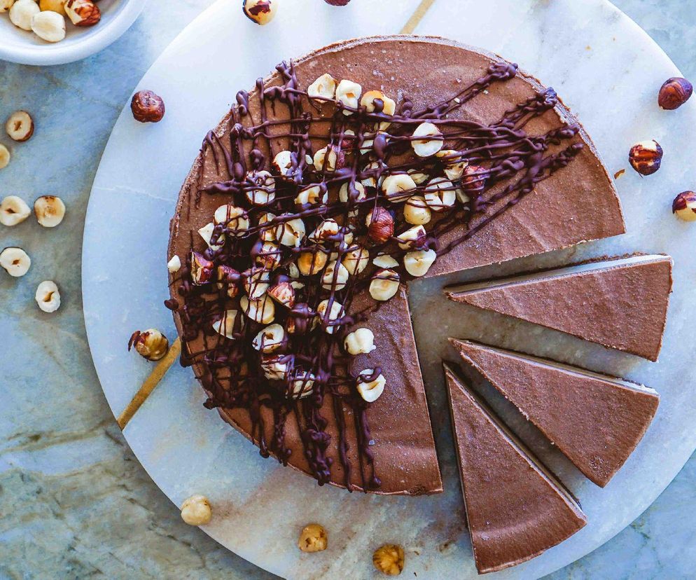 sernik czekoladowy z wafelkami