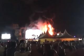 Tomorrowland - pożar na festiwalu w Barcelonie