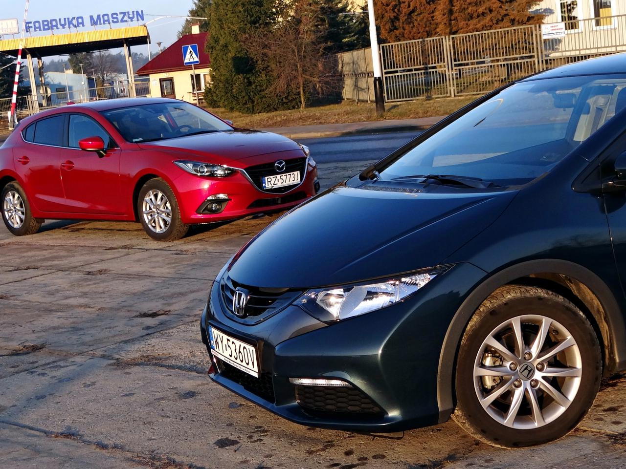 TEST Honda Civic IX kontra nowa Mazda 3 porównanie