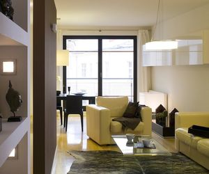 Salon z lampami LED