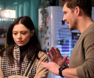 M jak miłość odc. 1865. Iza (Adriana Kalska), Marcin (Mikołaj Roznerski)