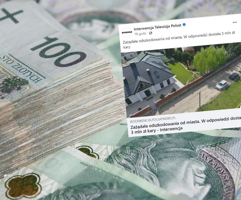 Chciała odszkodowania od miasta za zniszczony płot. Dostała kilka milionów, ale kary 