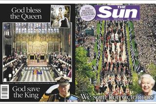 Okładki brytyjskich gazet dzień po pogrzebie Krolowej
