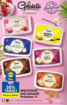 Lody  Gelatelii  premium 30 proc.taniej