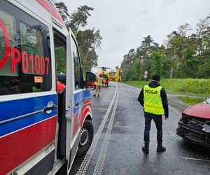 Wypadek na obwodnicy Gostynia. Dwie osoby zabrane do szpitala