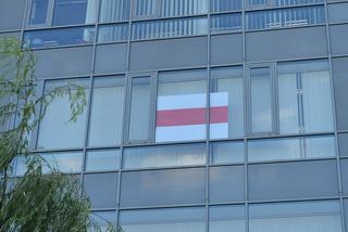 Flaga Białorusi na Ursynowie