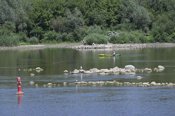 Niski stan wody w Wiśle