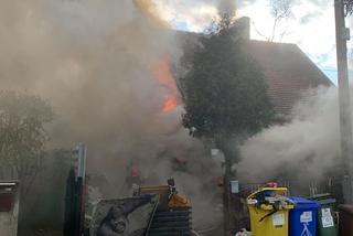 Pożar w Bytomiu. Dom jednorodzinny doszczętnie spłonął 