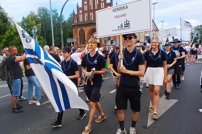 Parada załóg The Tall Ships Races 2024 w Szczecinie