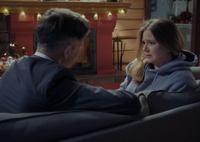 M jak miłość odc. 1855. Anita (Melania Grzesiewicz), Kamil (Marcin Bosak)