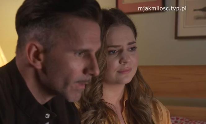 M jak miłość odc. 1669 po wakacjach 2022. Kamil Gryc (Marcin Bosak), Anita (Melania Grzesiewicz)