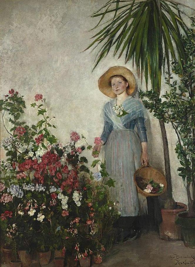 Olga Boznańska, „W Oranżerii” (1890)