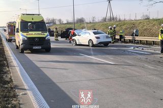 21.03.2025 - wypadek na autostradzie A4 pod Wrocławiem