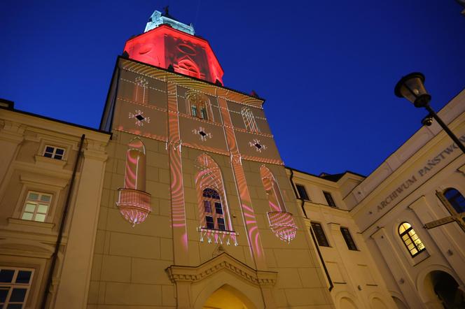 Lublinalia 2024. Na Wieży Trynitarskiej można oglądać wyjątkową iluminację.