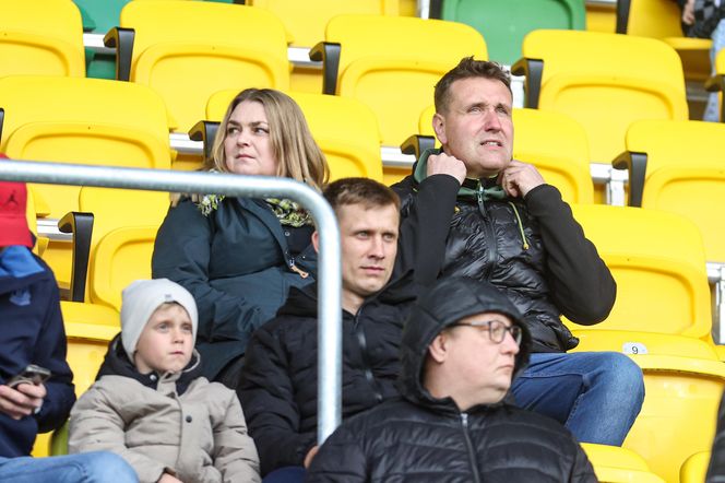 Kibice na meczu GKS Katowice - Lech Poznań
