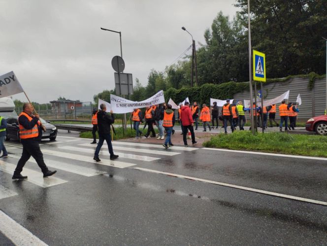Protest kolejarzy w Czechowicach-Dziedzicach