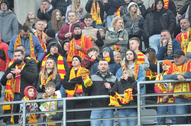 Kibice na meczu Korona Kielce - Radomiak (19 kwietnia 2024)