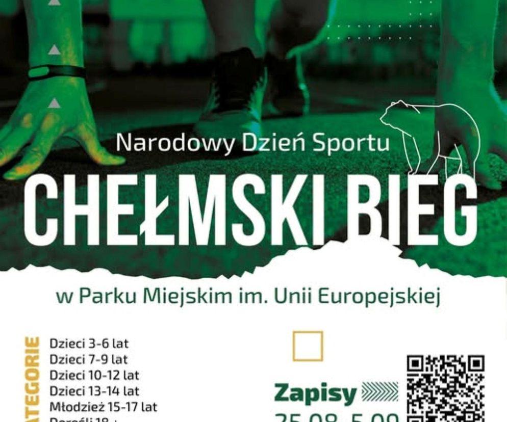 Plakat zapowiadający I Bieg Chełmski